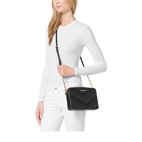 michael kors jet set travel large ew crossbody saffiano leather|Michael Kors jet crossbody set.